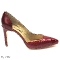 Zapatos tacón mujer rojo burdeos