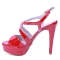 Sandales femme rouge 13,5cm Samelli