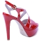 Sandales femme rouge 13,5cm Samelli