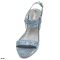 Sandale femme compensées bleu jean